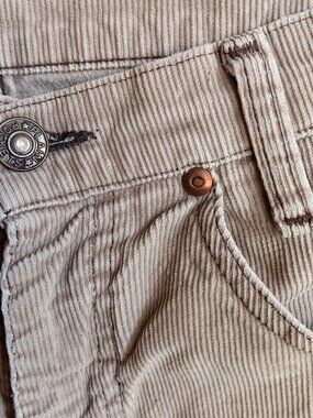 True Vintage Corduroy Jeans 27x32 1970s Mens Penneys Tan Bootcut Hippy Indy